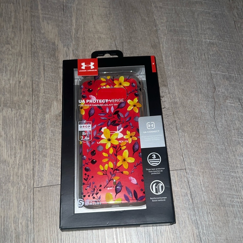 Under Armour Samsung Galaxy S8+ Phone Case with Floral Design